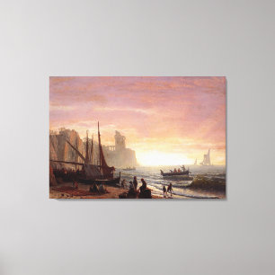 Albert Bierstadt är fiskeflottan Canvastryck
