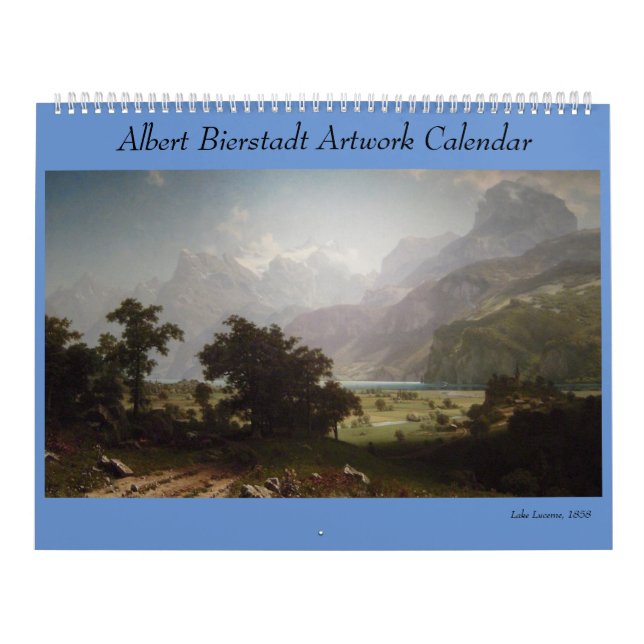 Albert Bierstadt Artwork Kalender (Omslag)