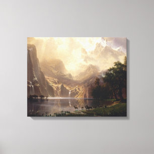 Albert Bierstadt - bland Sierran Nevada Canvastryck