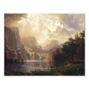 Albert Bierstadt - bland Sierran Nevada Fototryck