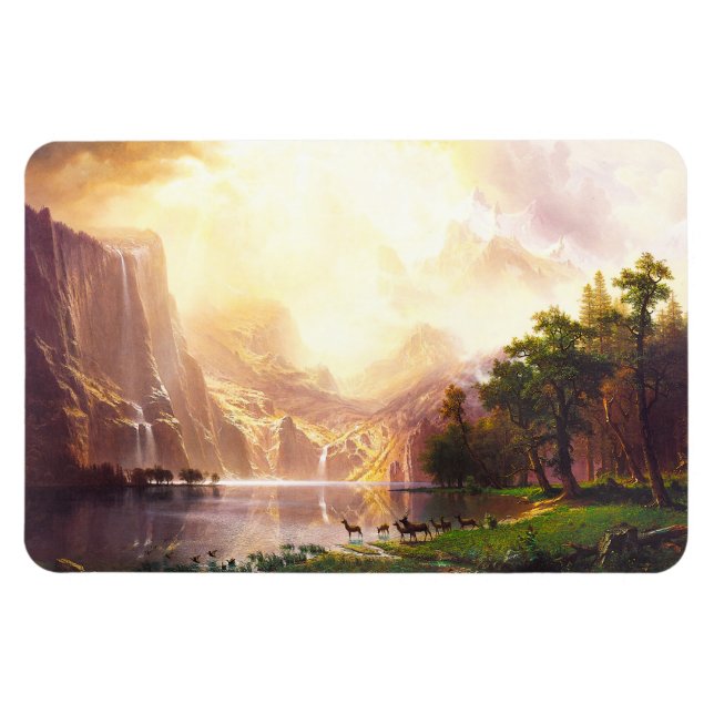 Albert Bierstadt Bland Sierran Nevada Magnet (Horisontell)