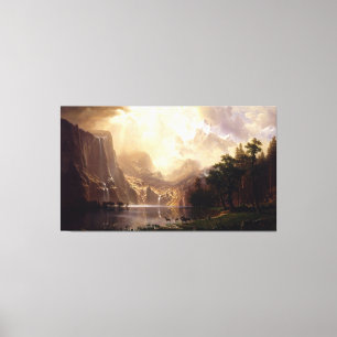 Albert Bierstadt - Bland Sierrorna Nevada, Califo Canvastryck