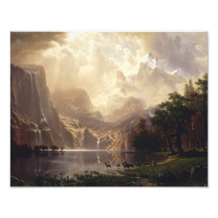 Albert Bierstadt - Bland Sierrorna Nevada Fototryck