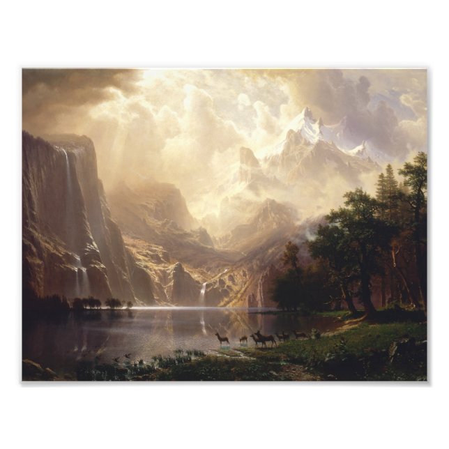 Albert Bierstadt - Bland Sierrorna Nevada Fototryck (Framsidan)