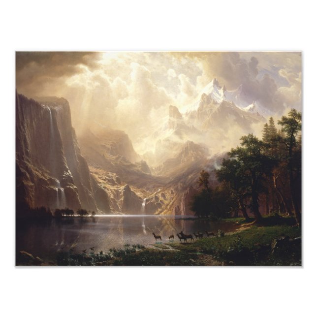 Albert Bierstadt - Bland Sierrorna Nevada Fototryck (Framsidan)