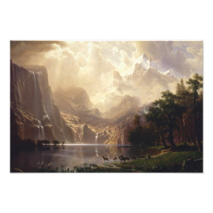 Albert Bierstadt - Bland Sierrorna Nevada Fototryck