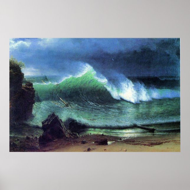 Albert Bierstadt, Emerald Sea Poster (Framsidan)
