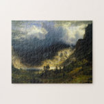 Albert Bierstadt - en storm i rocky mountains Pussel<br><div class="desc">Albert Bierstadt - en storm i rocky mountains 1866</div>