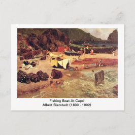 Albert Bierstadt - Fiskefartyg i Capri Vykort