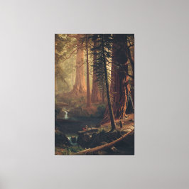 Albert Bierstadt Giant Redwood Träd i Kalifornien Canvastryck