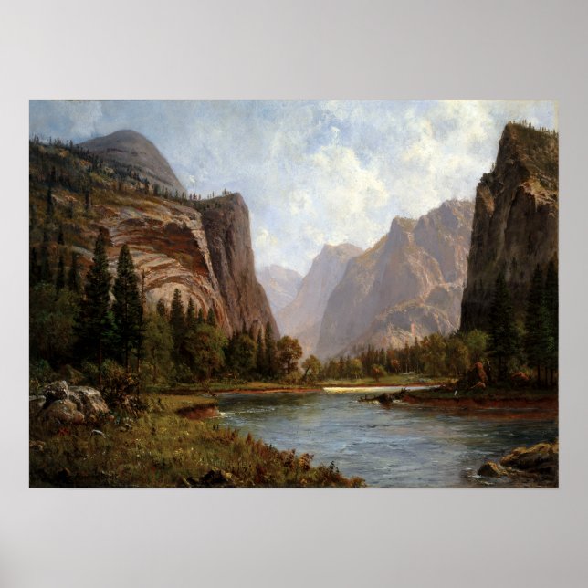 Albert Bierstadt Grind i Yosemite Poster (Framsidan)