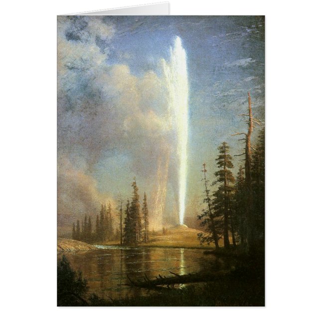 Albert Bierstadt Hälsningskort (Framsidan)