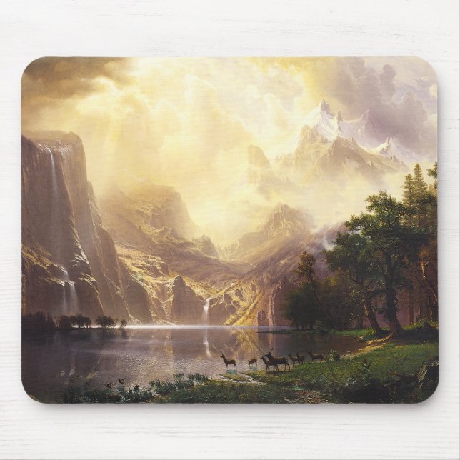 Albert Bierstadt i bergmusen vadderar Musmatta (Framsidan)