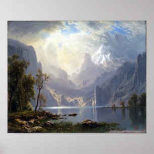 Albert Bierstadt i Sierrorna Sjö Tahoe Poster