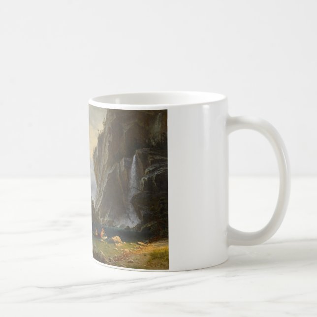 Albert Bierstadt - Indians Spear Fishing Kaffemugg (Höger)