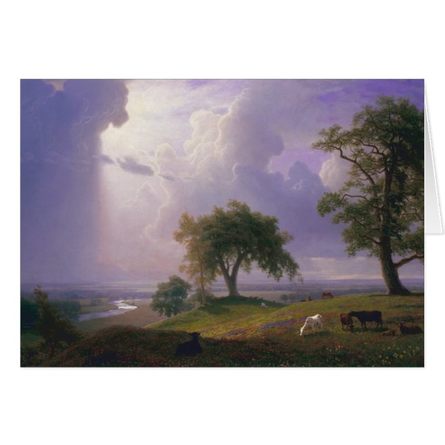 Albert Bierstadt - Kalifornien vår Hälsningskort (Framsidan Horizontal)