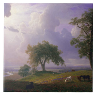 Albert Bierstadt - Kalifornien Vår Kakelplatta