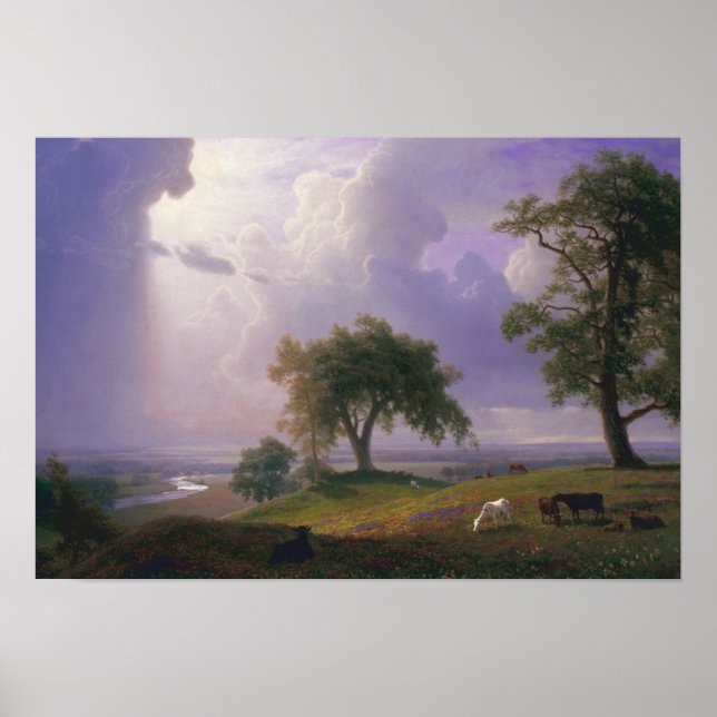 Albert Bierstadt - Kalifornien Vår Poster (Framsidan)