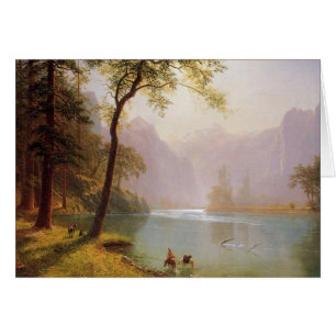 Albert Bierstadt, Kerns River Valley California Hälsningskort
