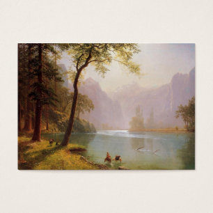 Albert Bierstadt, Kerns River Valley California Visitkort