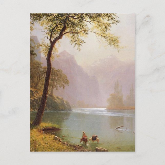 Albert Bierstadt, Kerns River Valley California Vykort (Framsida)