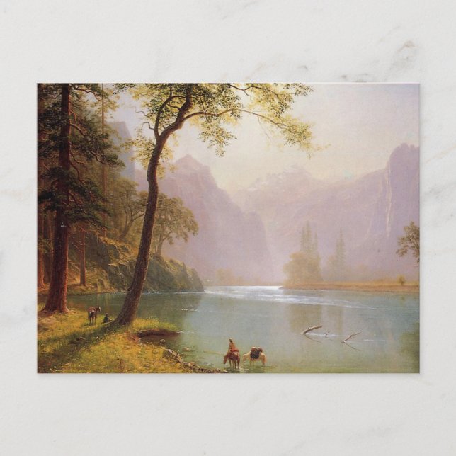 Albert Bierstadt, Kerns River Valley California Vykort (Framsida)