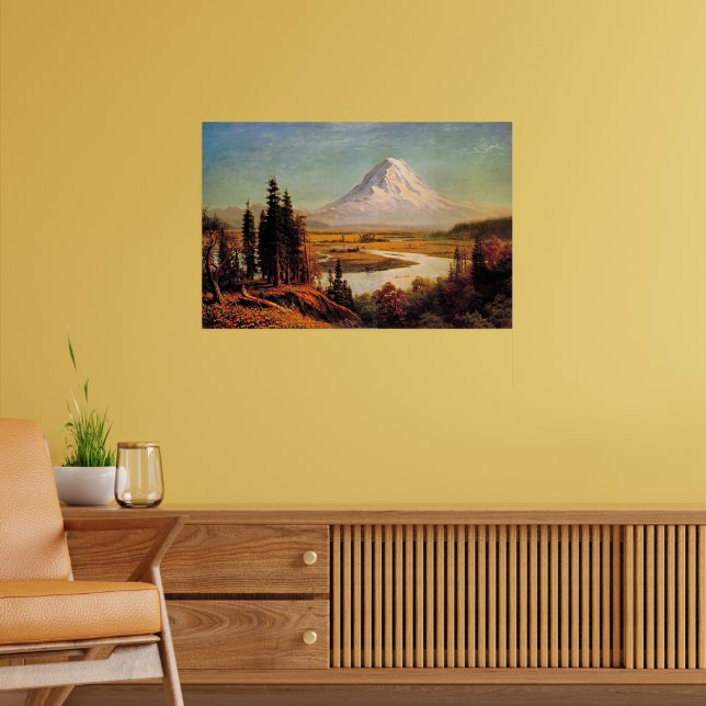 Albert Bierstadt-målning, Mount Rainier, Poster (Vardagsrum 2)