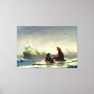 Albert Bierstadt-målning, Sälar Canvastryck