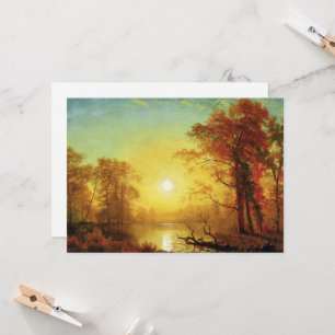 Albert Bierstadt-målning, Sunrise, Kort
