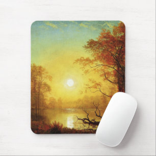 Albert Bierstadt-målning, Sunrise, Musmatta