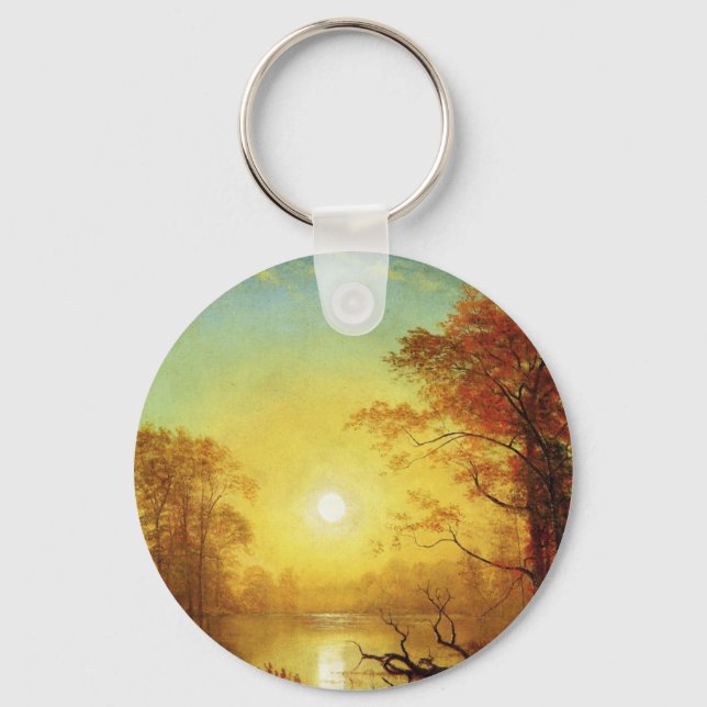 Albert Bierstadt-målning, Sunrise, Nyckelring (Baksida)