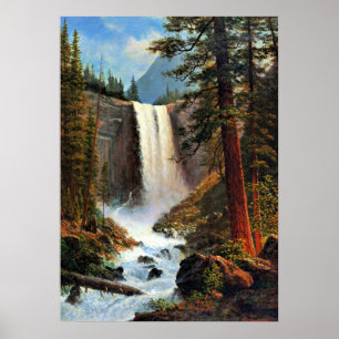 Albert Bierstadt-målning, Vernal Falls Poster