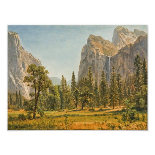 Albert Bierstadt - Möhippa Veil Falls, Yosemite Fototryck (Framsidan)