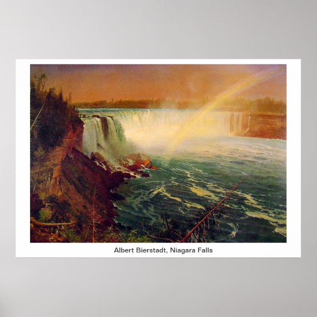 Albert Bierstadt, Niagara Falls. Poster (Framsidan)