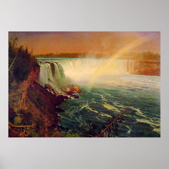 Albert Bierstadt, Niagara Falls. Poster (Framsidan)