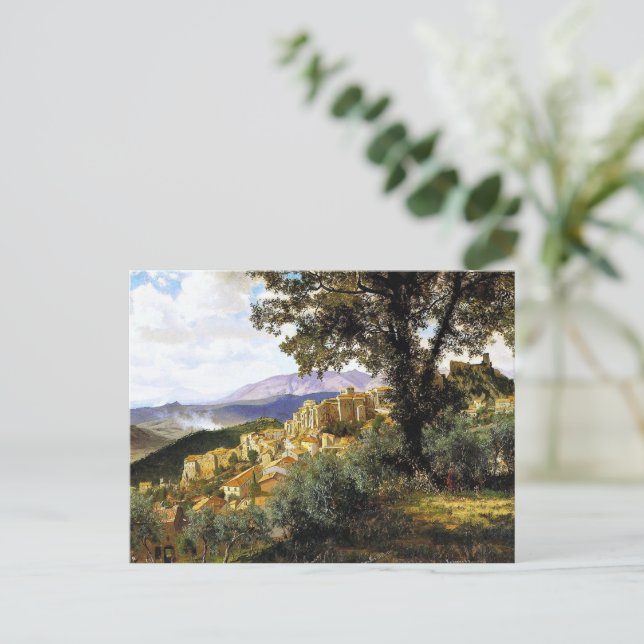 Albert Bierstadt - Olevano Vykort (Stående Fram)