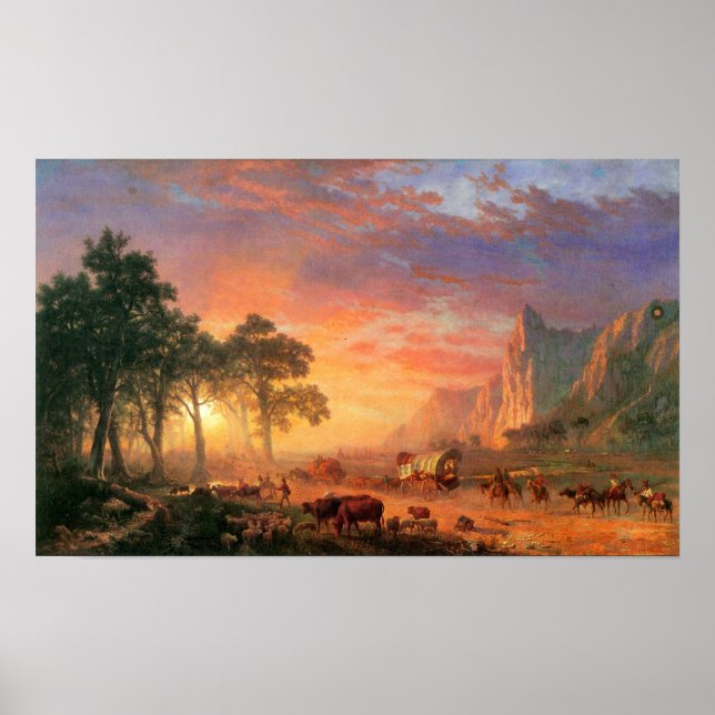 Albert Bierstadt-Oregon Trail Poster (Framsidan)