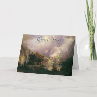 Albert Bierstadt "Rocky Mountain Landscape" 1870 Tack Kort