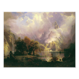 Albert Bierstadt - Rocky Mountain Ligcape Fototryck
