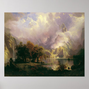 Albert Bierstadt - Rocky Mountain Ligcape Poster