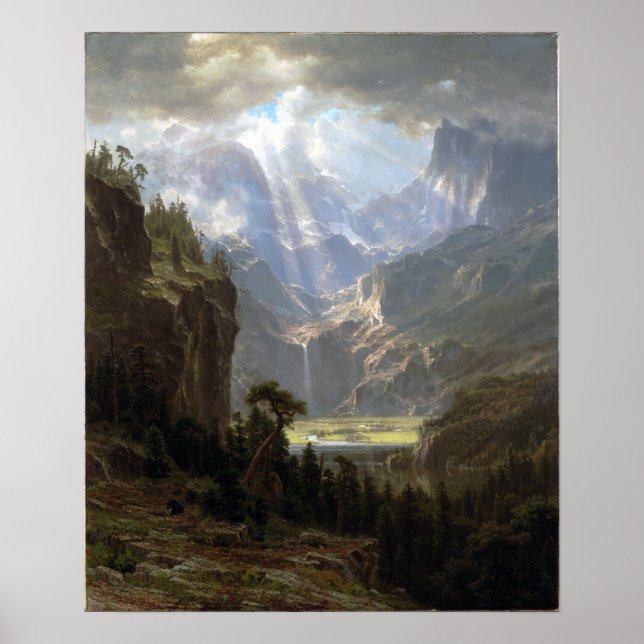 Albert Bierstadt Rocky mountains, Lander's Peak Poster (Framsidan)