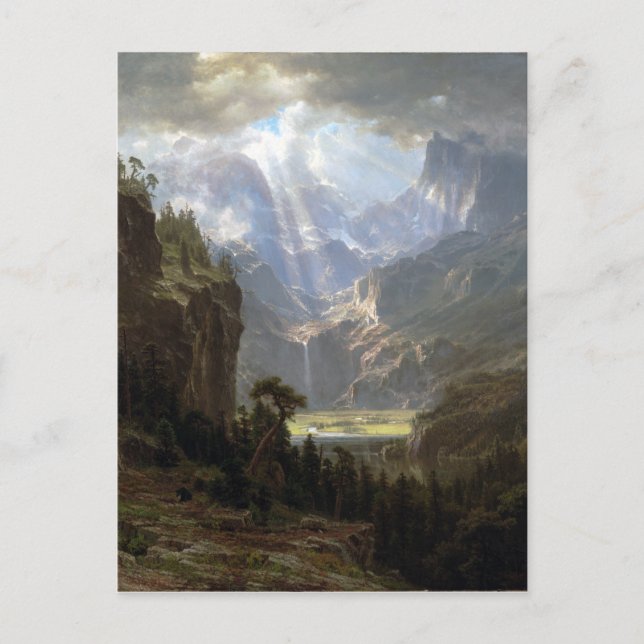 Albert Bierstadt-Rocky mountains, Lander's Peak Vykort (Framsida)