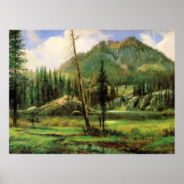Albert Bierstadt - Sierra Nevada-bergen, Poster (Framsidan)