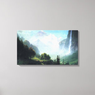 Albert Bierstadt staubbach faller nära lauterbrunn Canvastryck