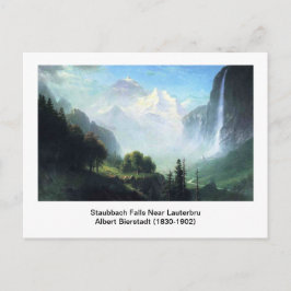 Albert Bierstadt, Staubbachfallen nära Lauterbru Vykort