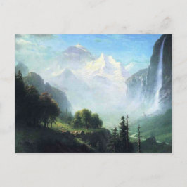 Albert Bierstadt Staubbachfallen nära Lauterbru Vykort