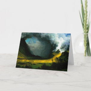 Albert Bierstadt storm i bergen Kort