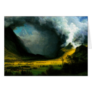 Albert Bierstadt storm i bergen OBS Kort