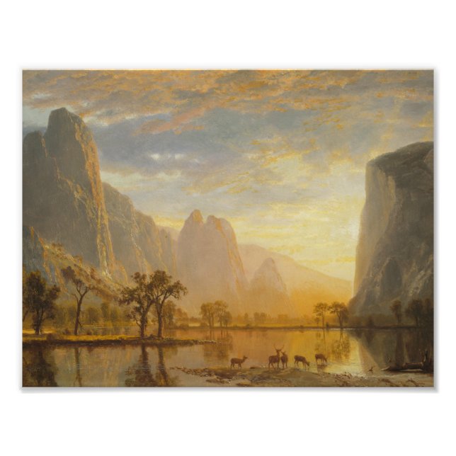 Albert Bierstadt - Valley of the Yosemite Fototryck (Framsidan)