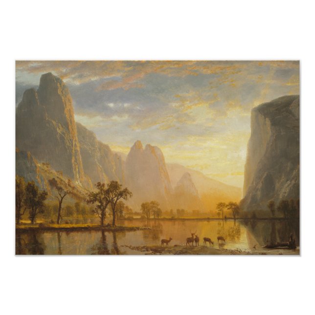 Albert Bierstadt - Valley of the Yosemite Fototryck (Framsidan)